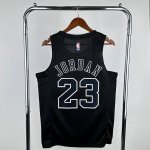 NBA 23 Jordan Chicago Bulls MVP Maillot noir imprimé